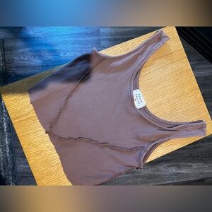 Urban Outfitters Cropped Ribbed Tank